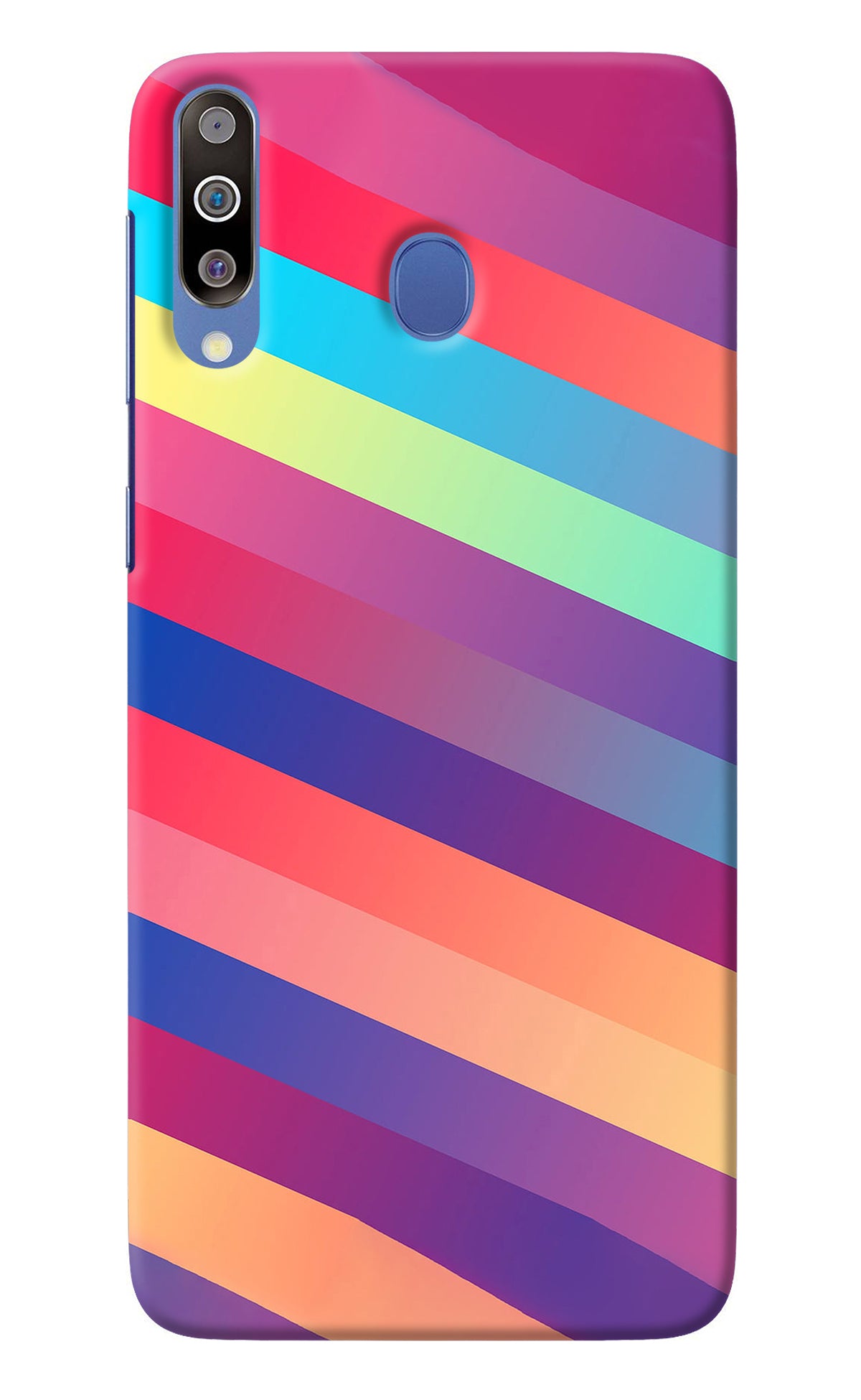 Stripes color Samsung M30/A40s Back Cover