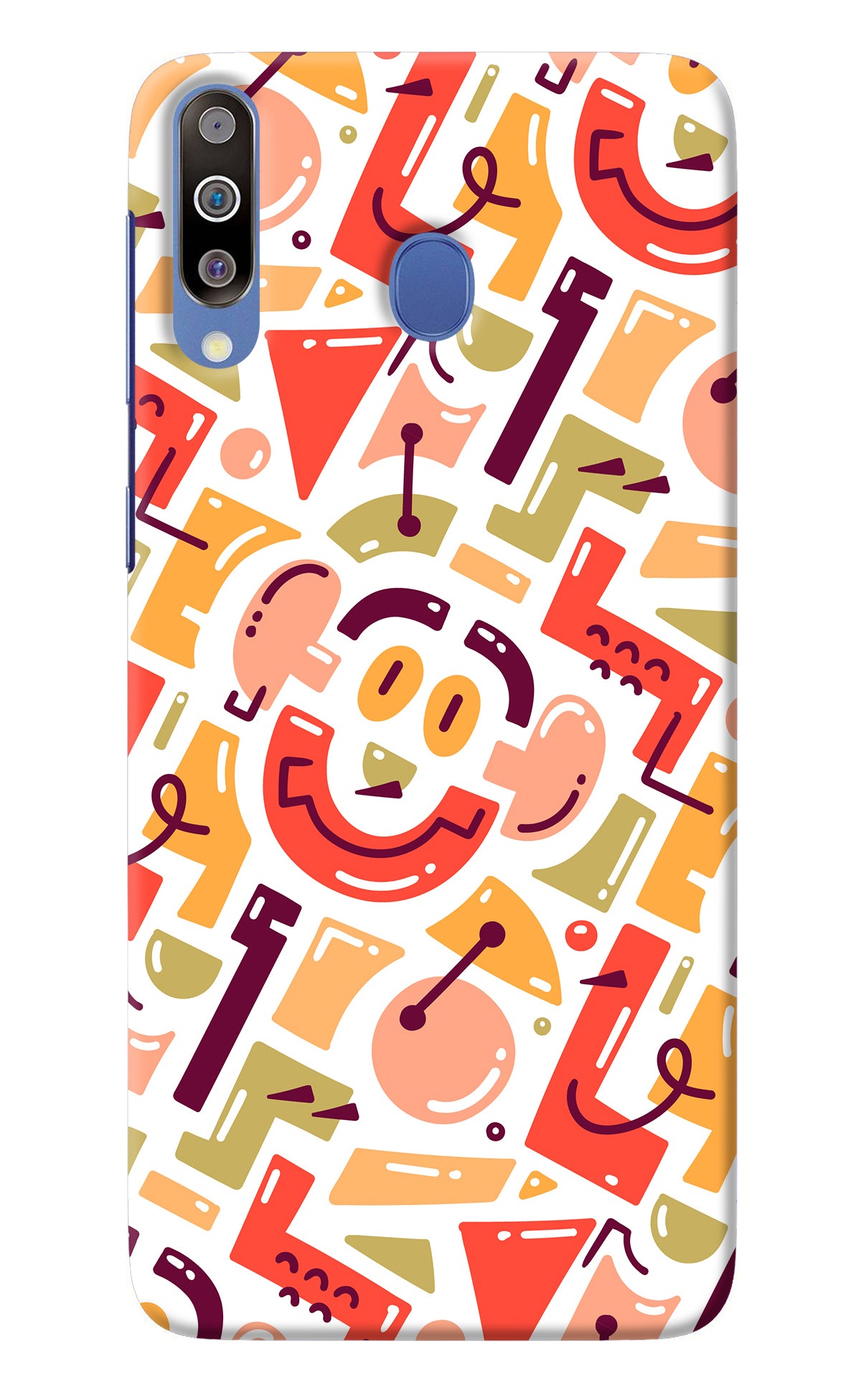 Doodle Pattern Samsung M30/A40s Back Cover