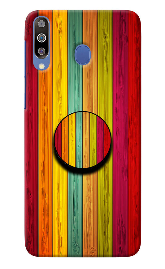 Multicolor Wooden Samsung M30/A40s Pop Case