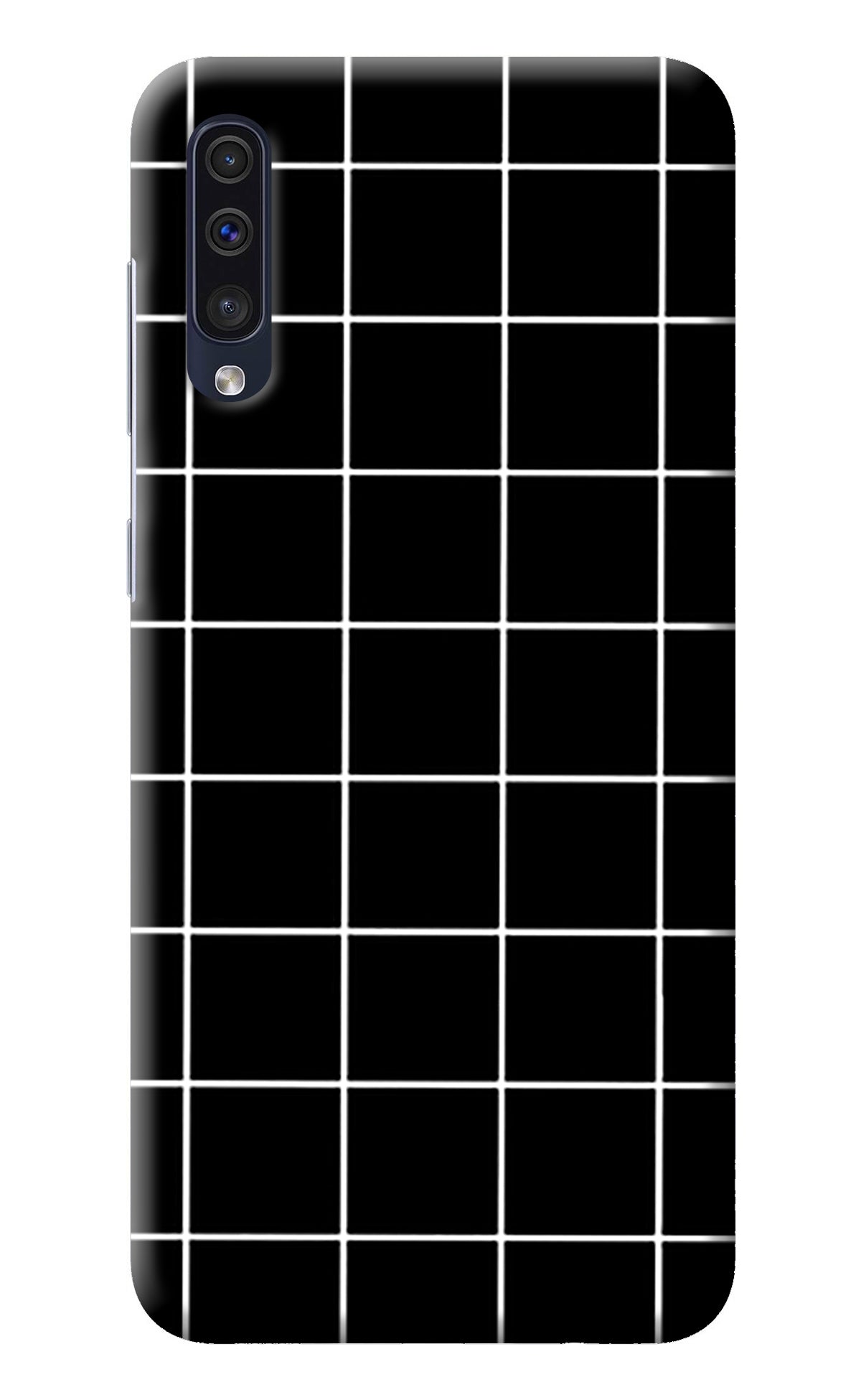 White Grid Samsung A50/A50s/A30s Back Cover