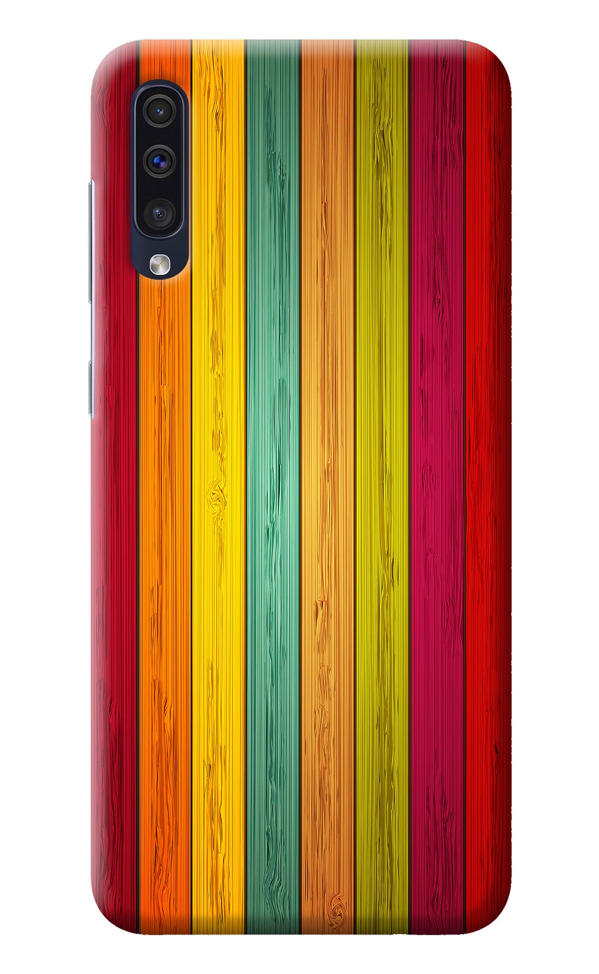 Multicolor Wooden Samsung A50/A50s/A30s Back Cover