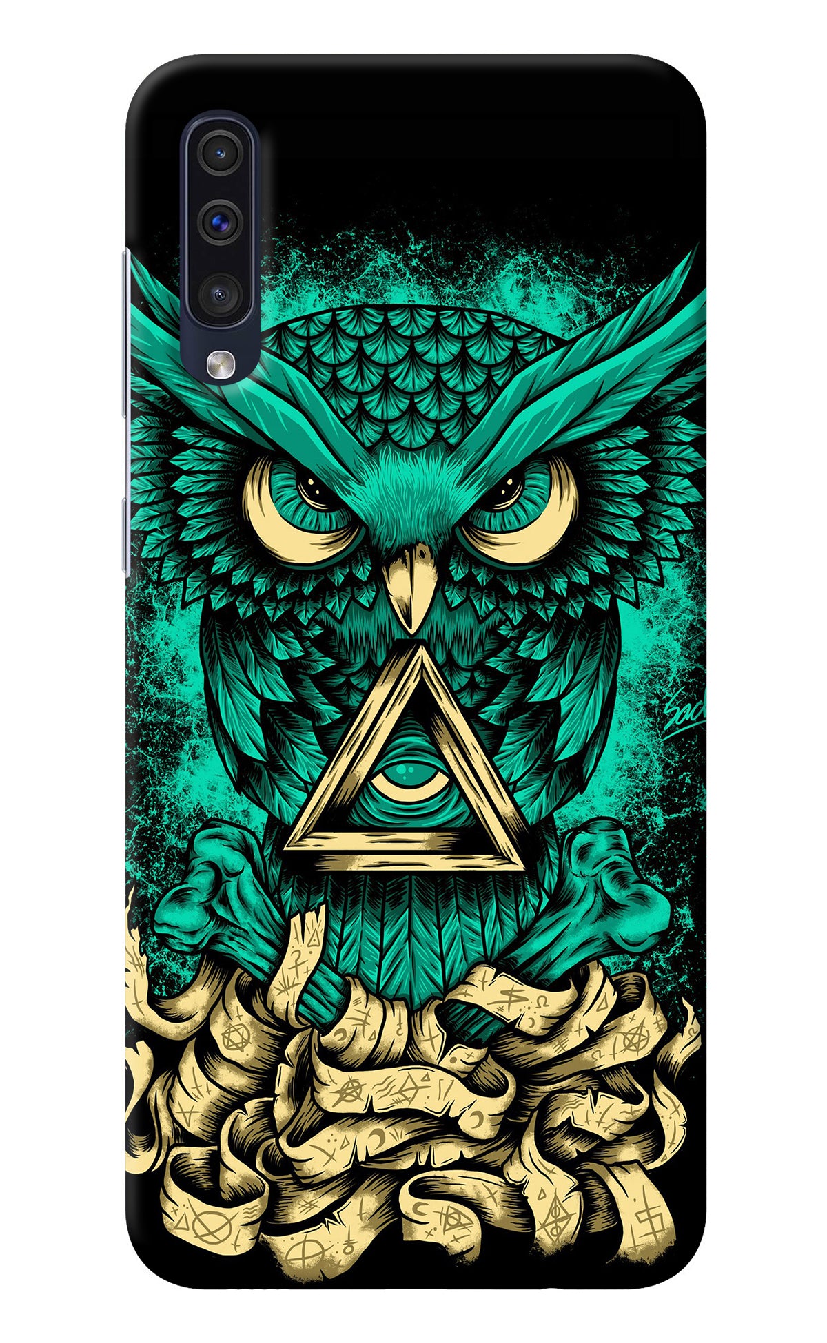 Green Owl Samsung A50/A50s/A30s Back Cover