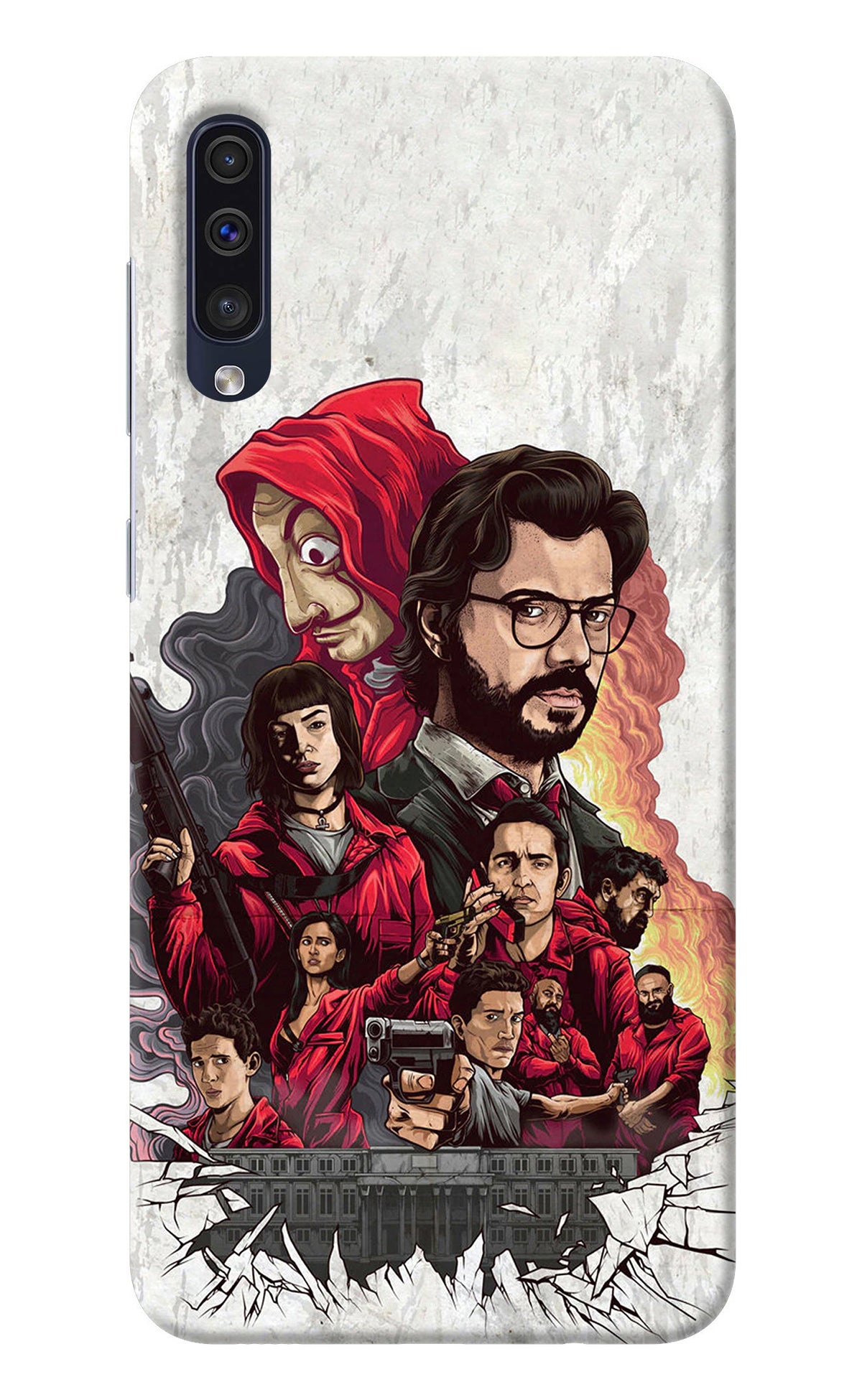 Money Heist Artwork Samsung A50/A50s/A30s Back Cover