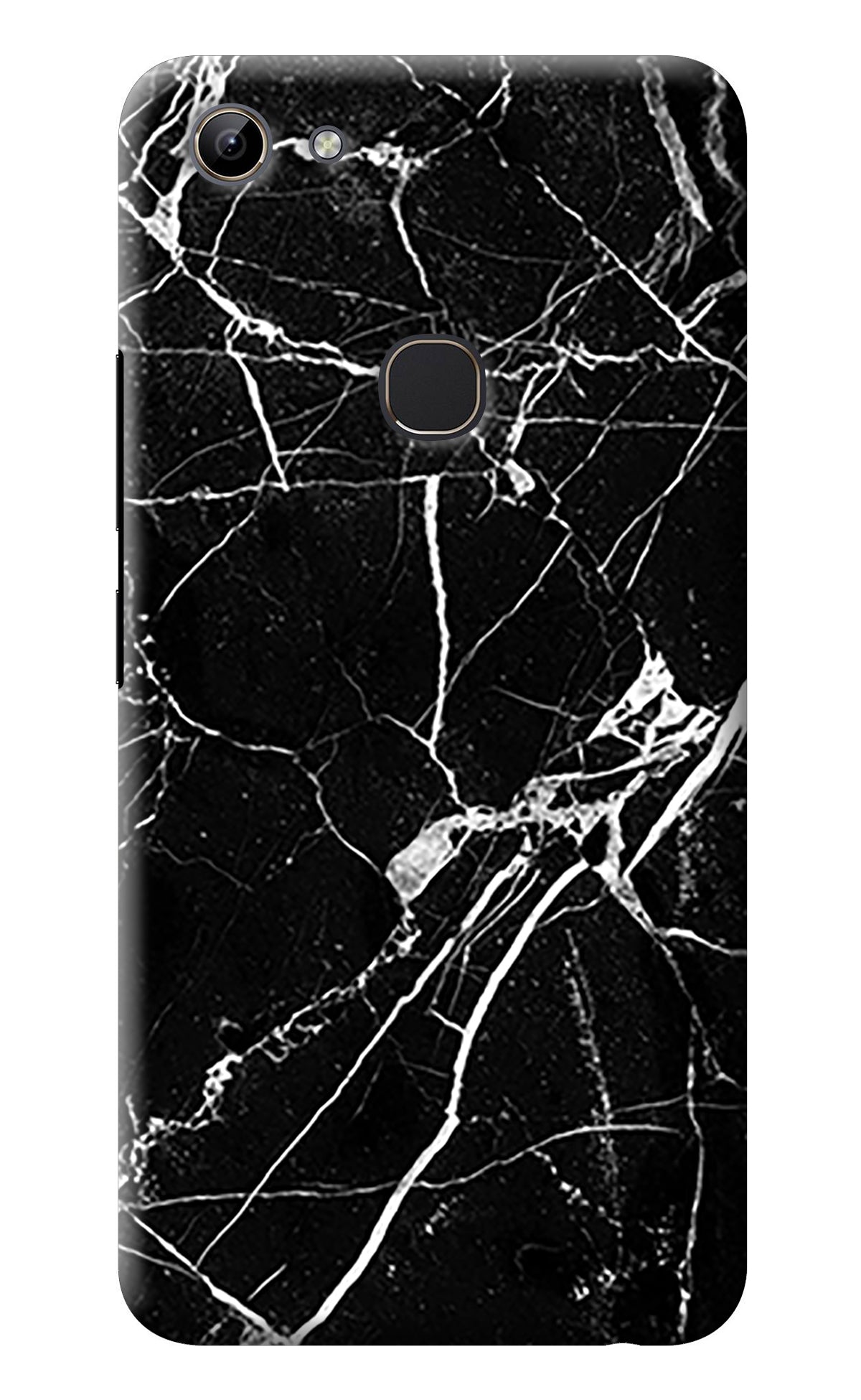 Black Marble Pattern Vivo Y81 Back Cover