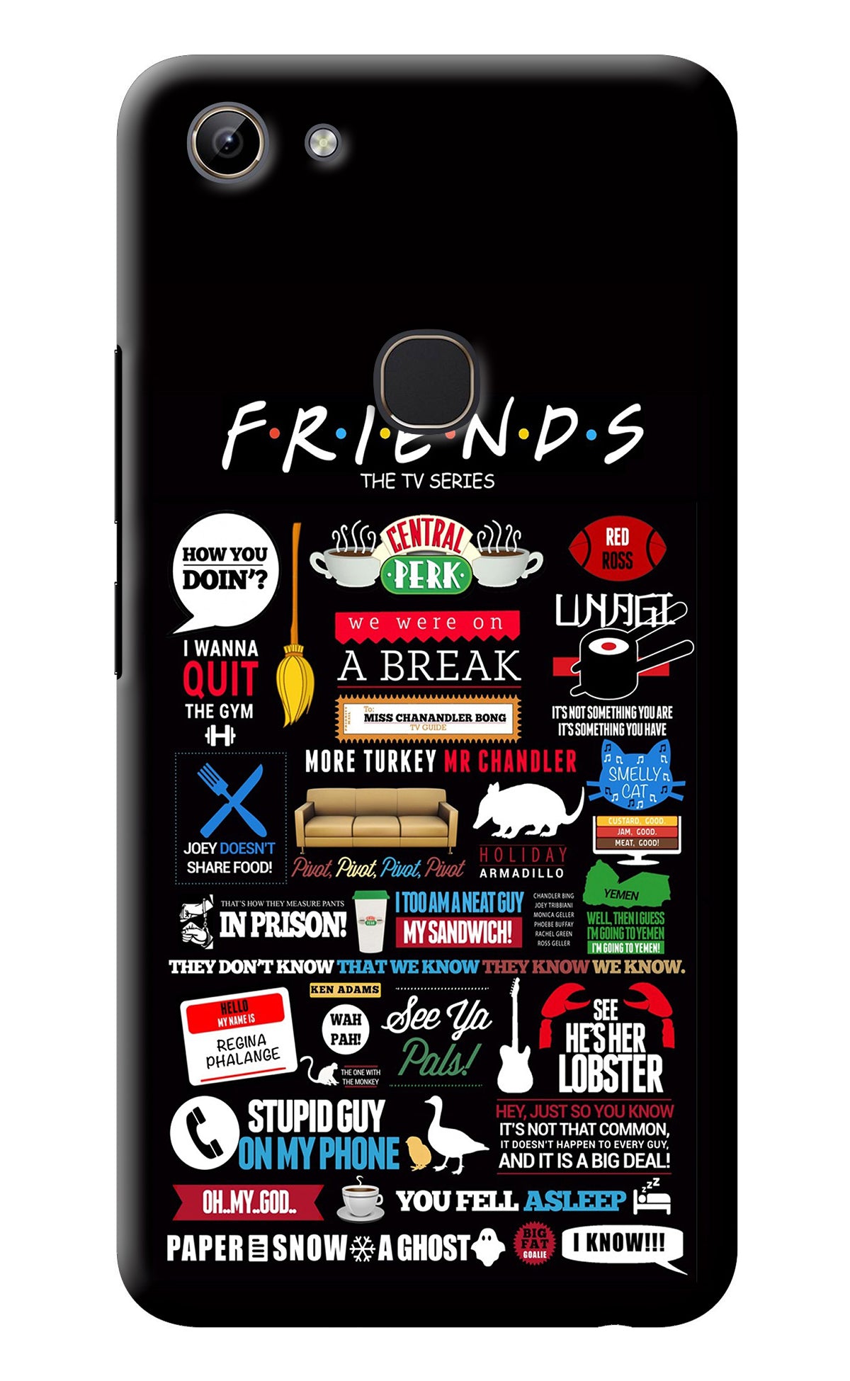 FRIENDS Vivo Y81 Back Cover