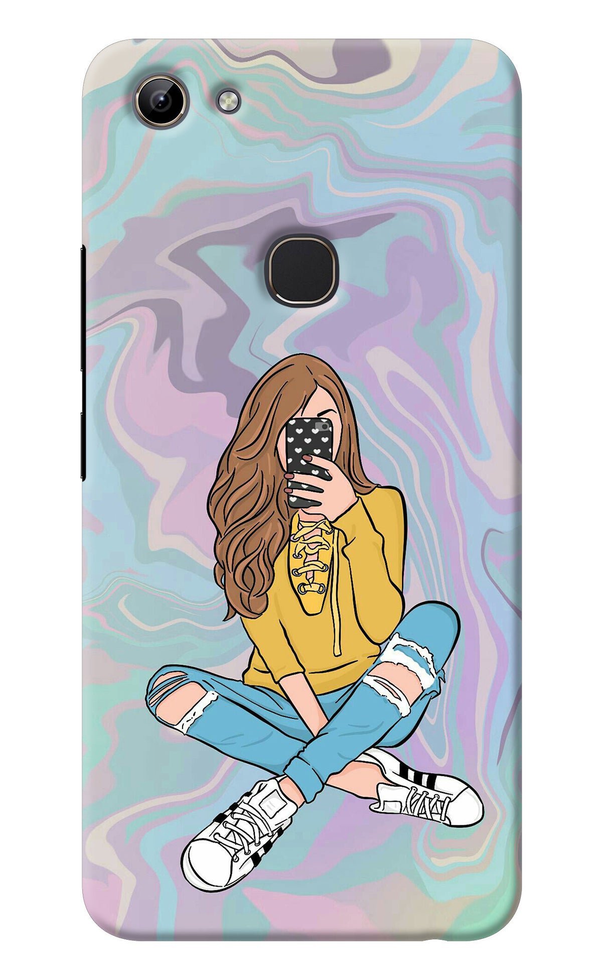 Selfie Girl Vivo Y81 Back Cover