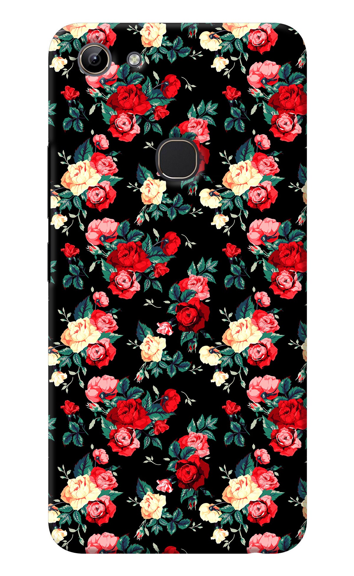 Rose Pattern Vivo Y81 Back Cover