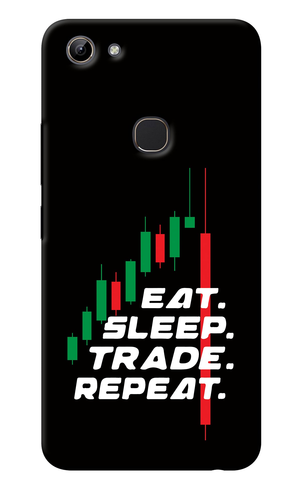 Eat Sleep Trade Repeat Vivo Y81 Back Cover