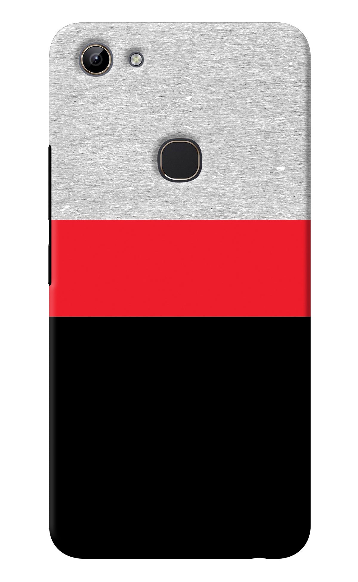 Tri Color Pattern Vivo Y81 Back Cover