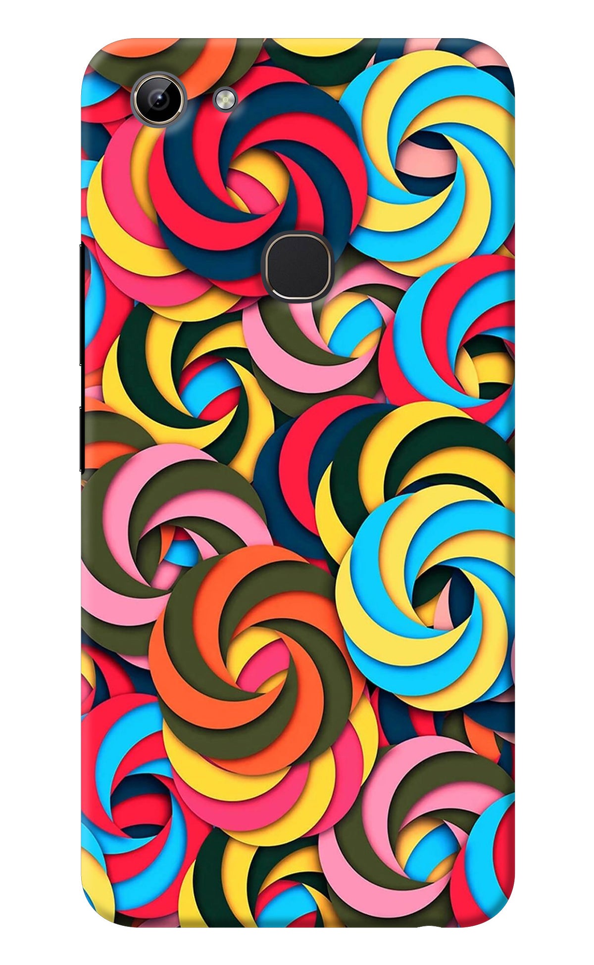 Spiral Pattern Vivo Y81 Back Cover