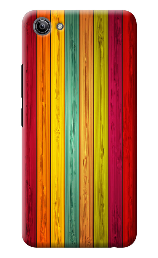 Multicolor Wooden Vivo Y81i Back Cover
