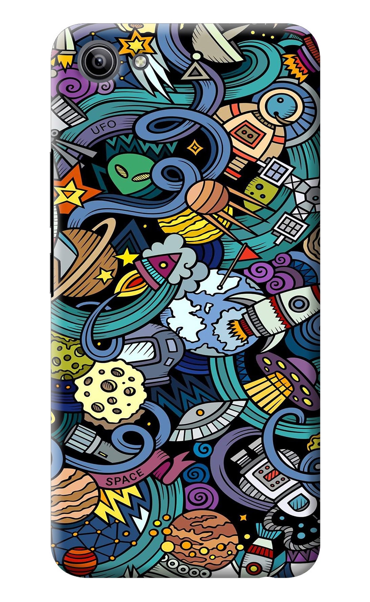 Space Abstract Vivo Y81i Back Cover