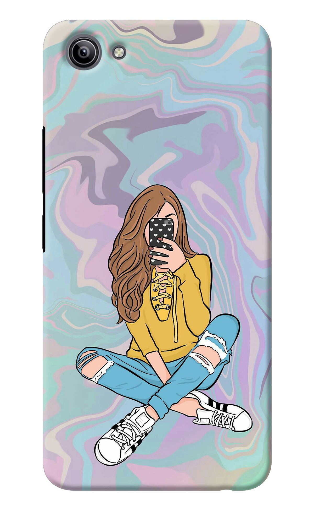 Selfie Girl Vivo Y81i Back Cover