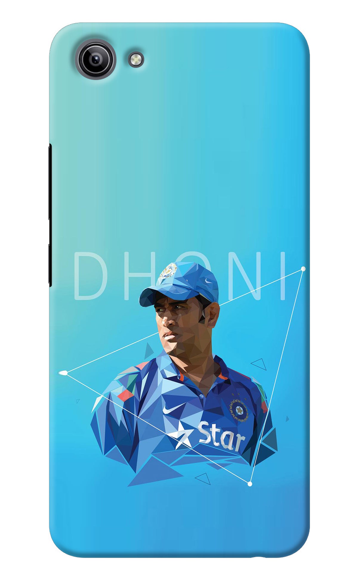 Dhoni Artwork Vivo Y81i Back Cover