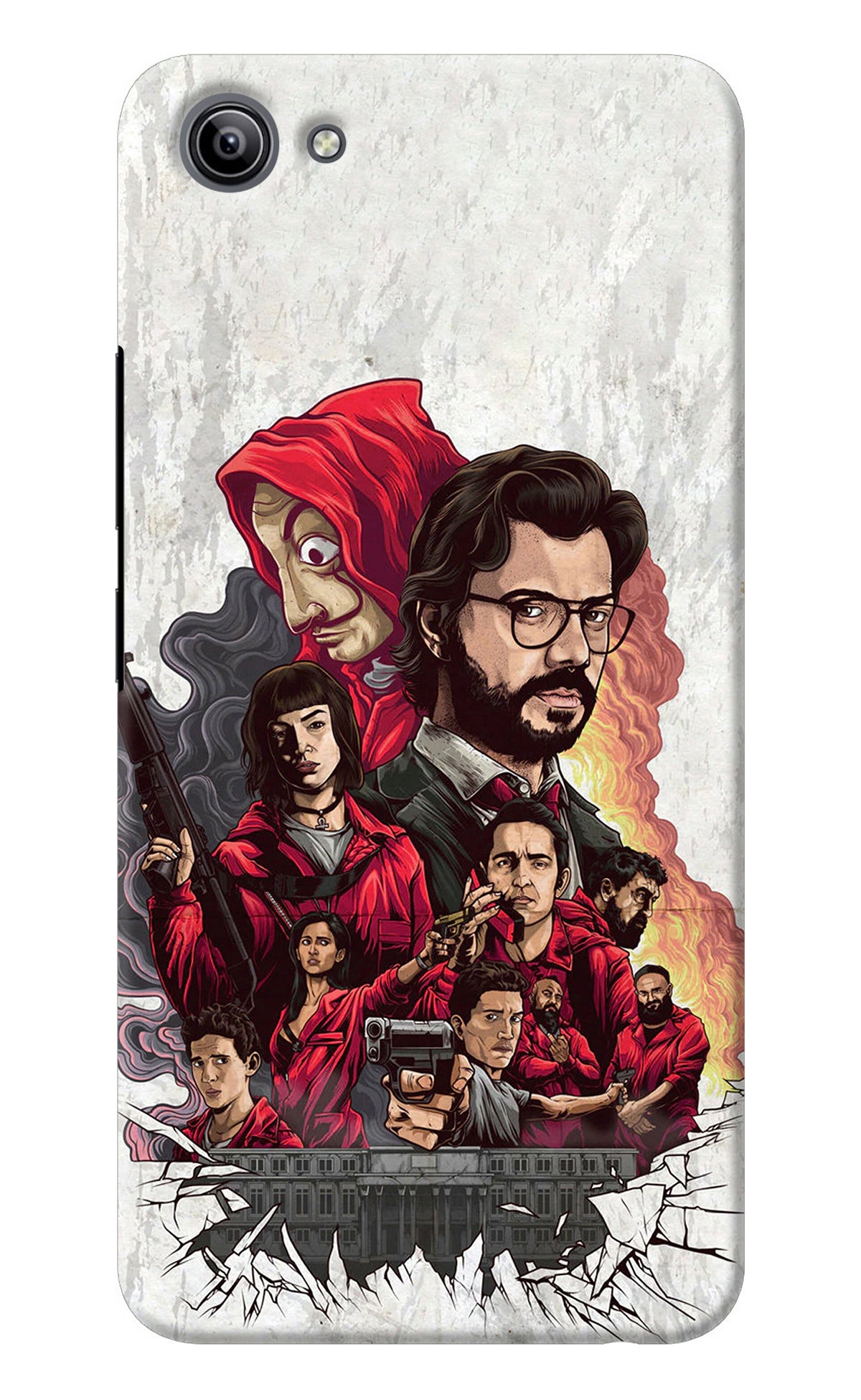 Money Heist Artwork Vivo Y81i Back Cover