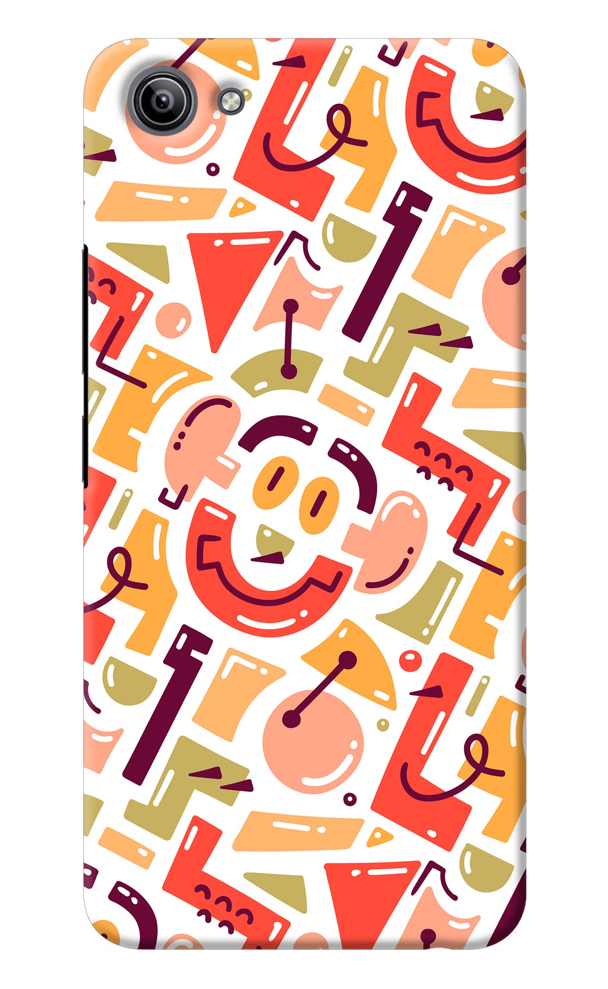 Doodle Pattern Vivo Y81i Back Cover