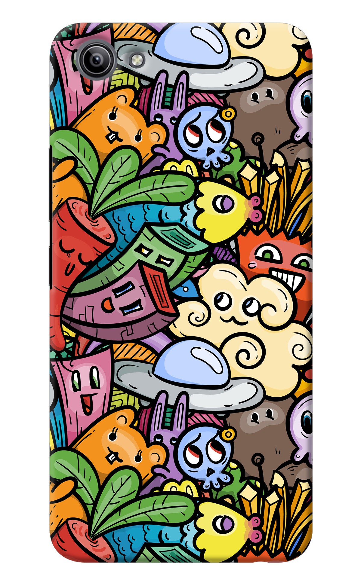 Veggie Doodle Vivo Y81i Back Cover