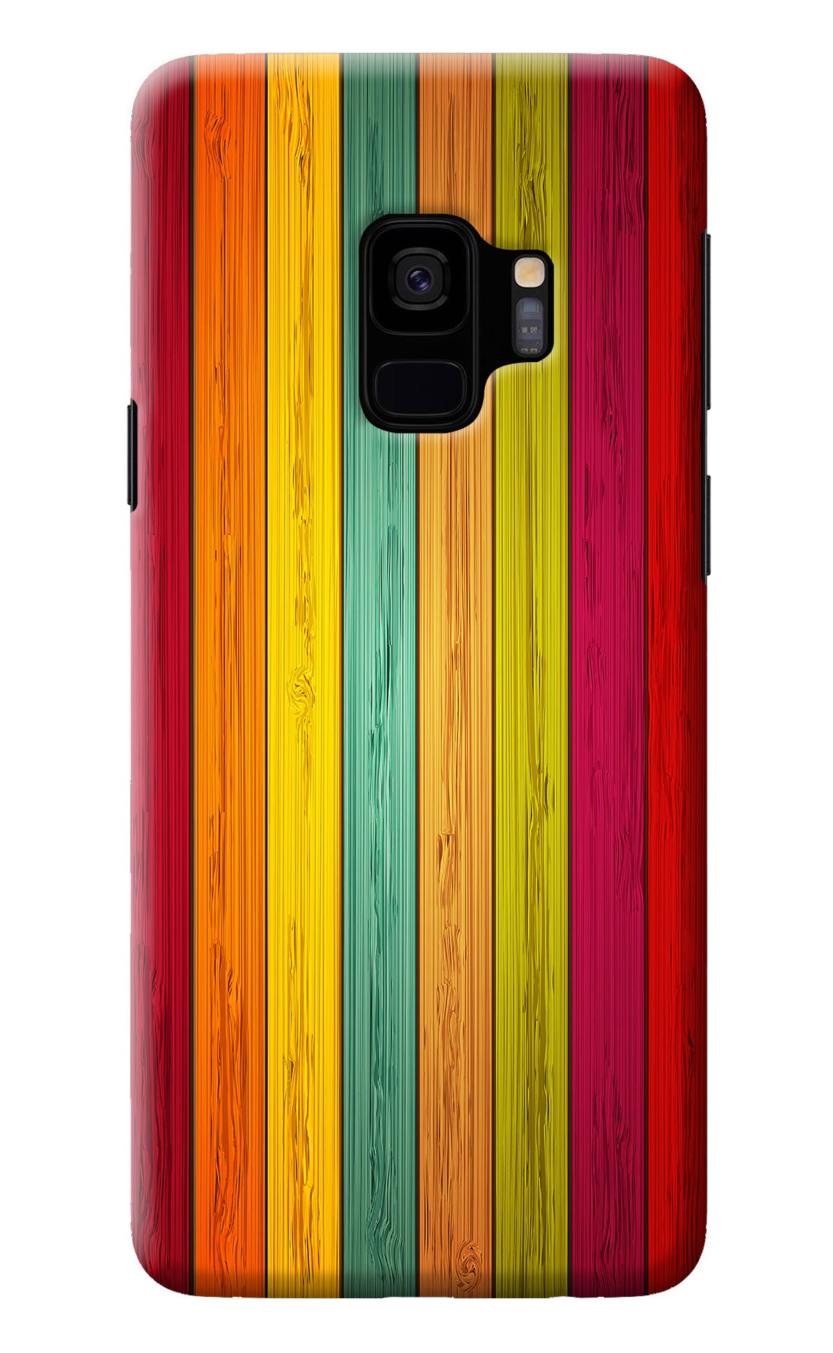 Multicolor Wooden Samsung S9 Back Cover