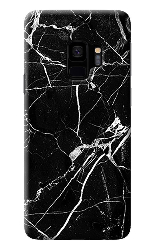 Black Marble Pattern Samsung S9 Back Cover