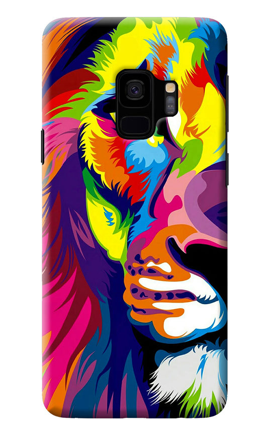 Lion Half Face Samsung S9 Back Cover