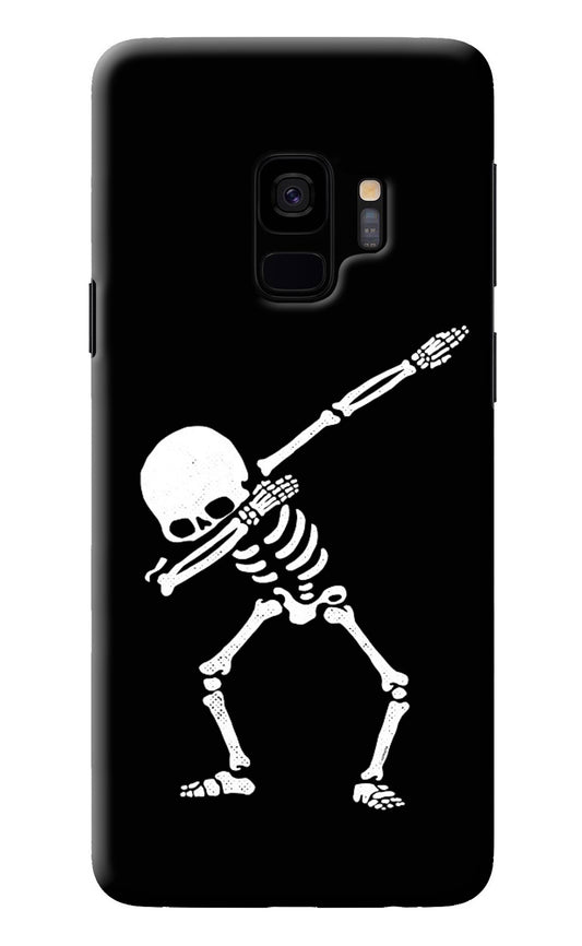 Dabbing Skeleton Art Samsung S9 Back Cover