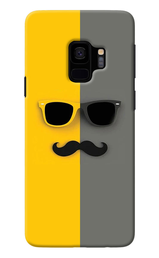 Sunglasses with Mustache Samsung S9 Back Cover