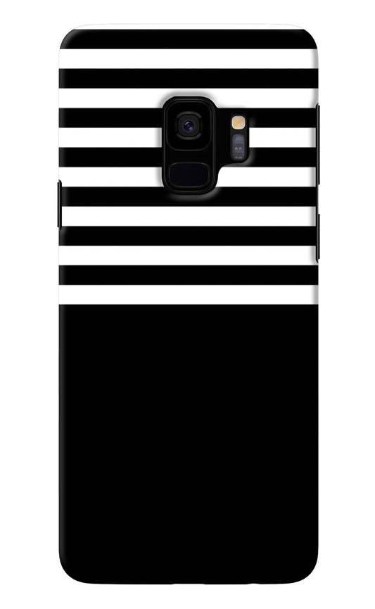 Black and White Print Samsung S9 Back Cover