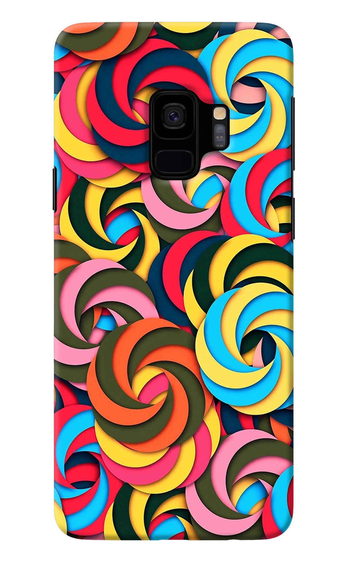 Spiral Pattern Samsung S9 Back Cover