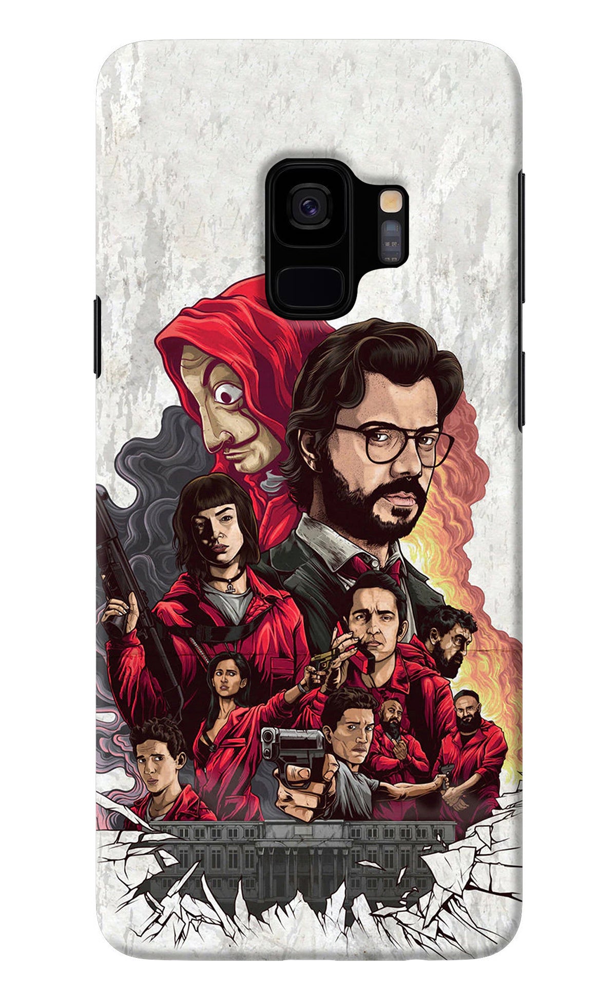 Money Heist Artwork Samsung S9 Back Cover