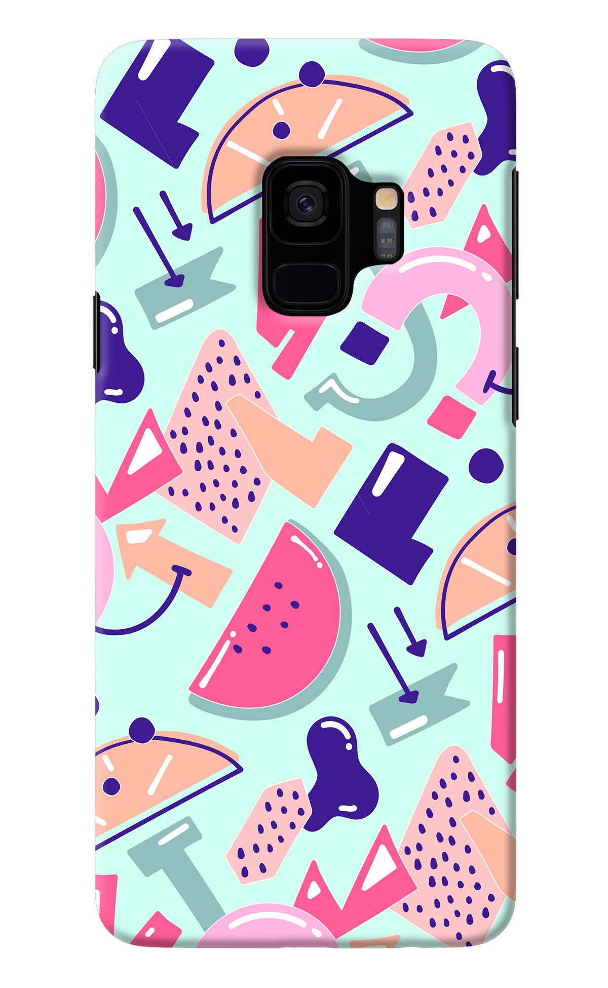 Doodle Pattern Samsung S9 Back Cover