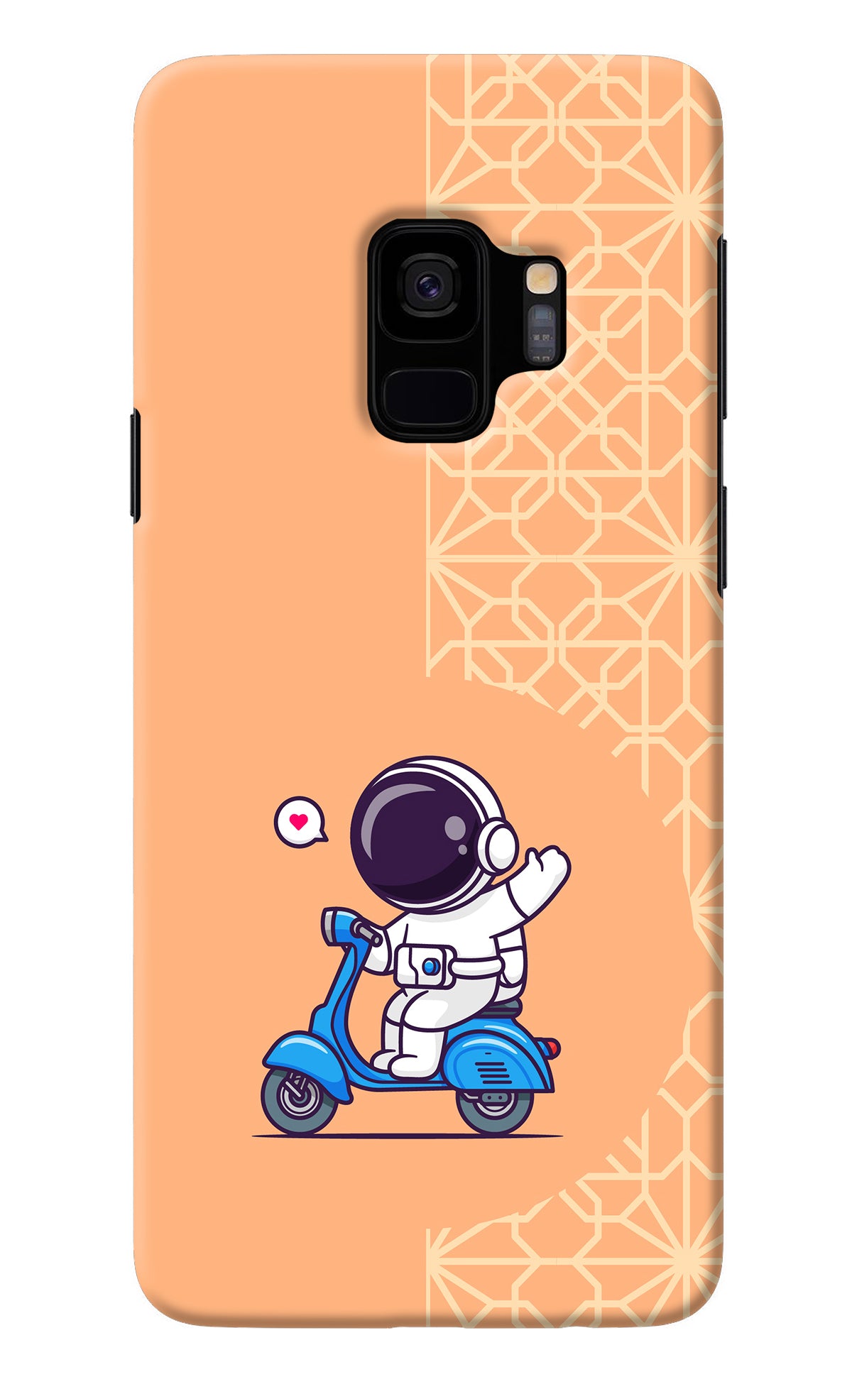 Cute Astronaut Riding Samsung S9 Back Cover