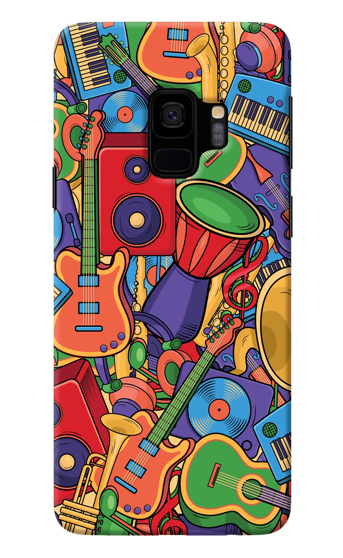 Music Instrument Doodle Samsung S9 Back Cover