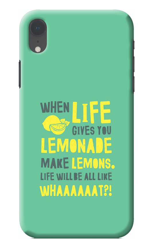 Quote iPhone XR Back Cover