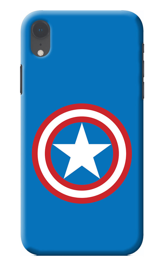 Captain America Logo iPhone XR Back Cover