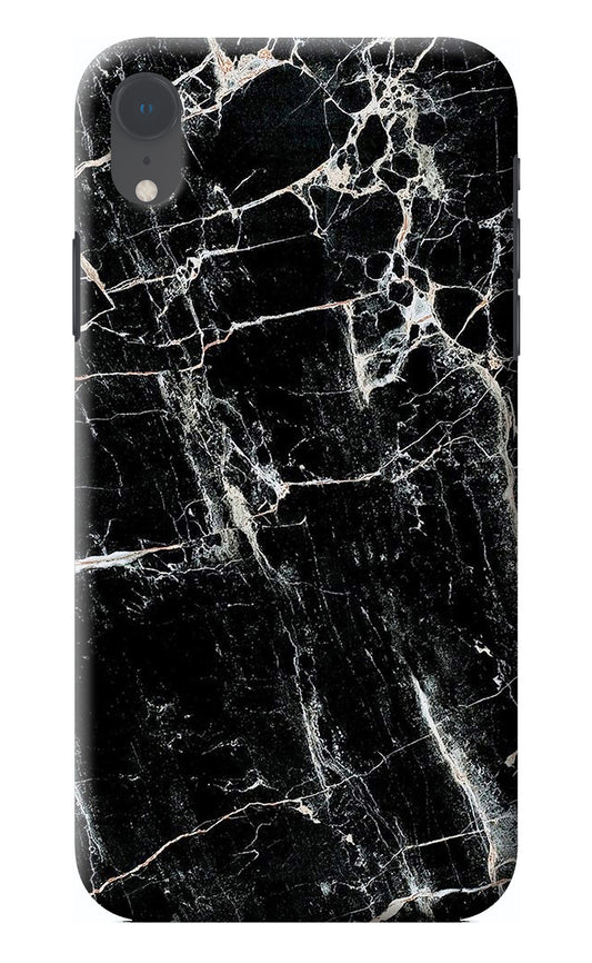 Black Marble Texture iPhone XR Back Cover