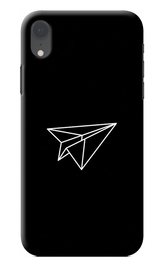 Paper Plane White iPhone XR Back Cover