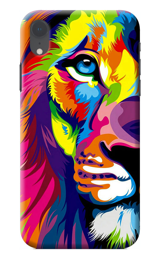 Lion Half Face iPhone XR Back Cover