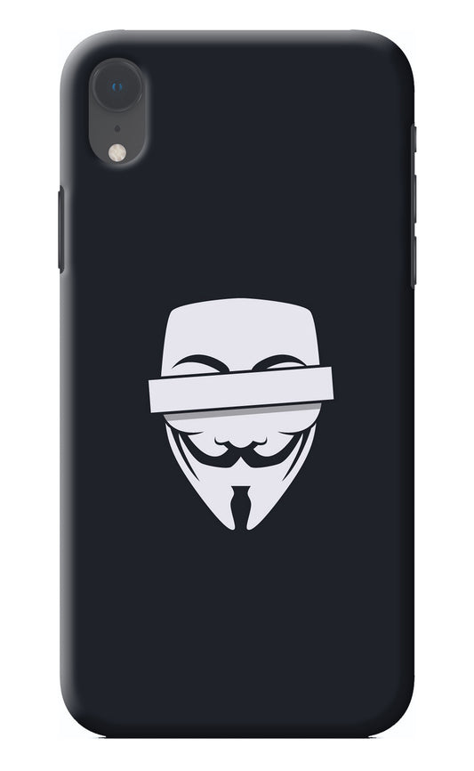 Anonymous Face iPhone XR Back Cover