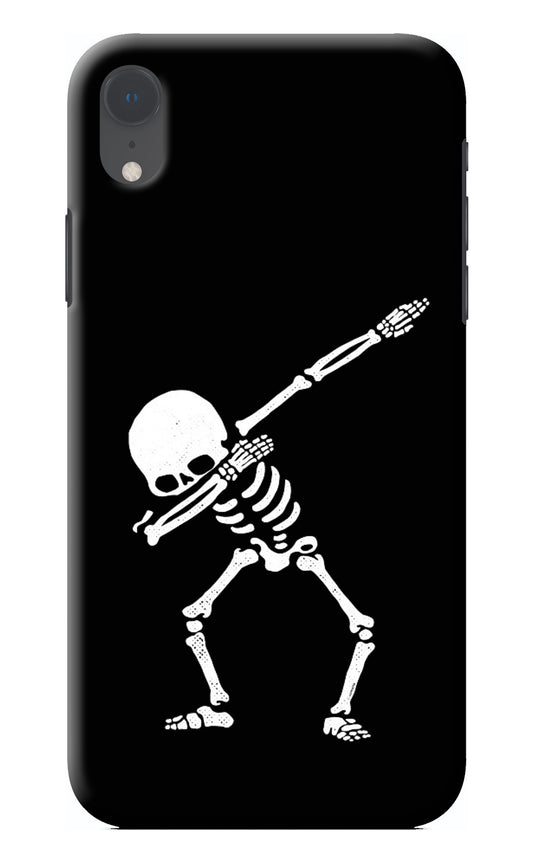 Dabbing Skeleton Art iPhone XR Back Cover