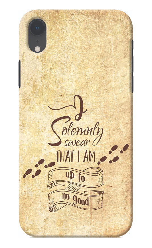I Solemnly swear that i up to no good iPhone XR Back Cover
