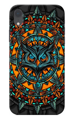 Angry Owl Art iPhone XR Back Cover