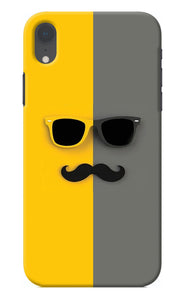 Sunglasses with Mustache iPhone XR Back Cover