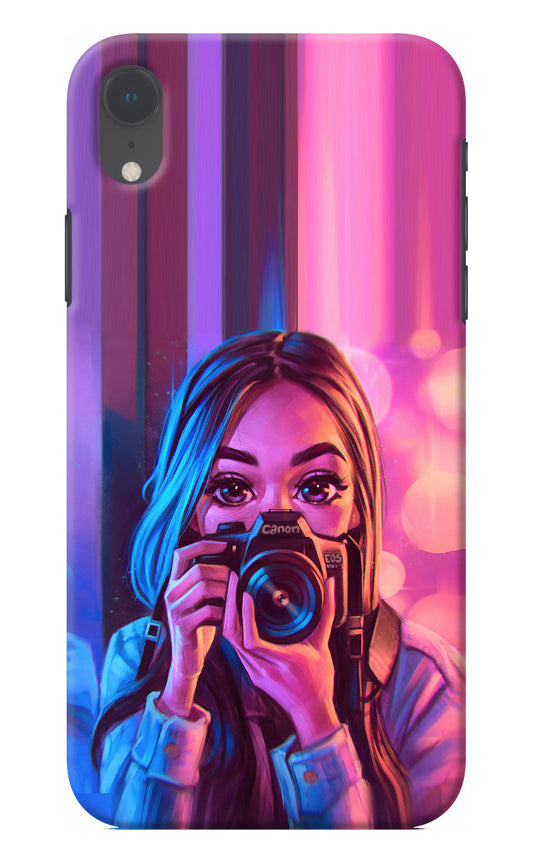 Girl Photographer iPhone XR Back Cover
