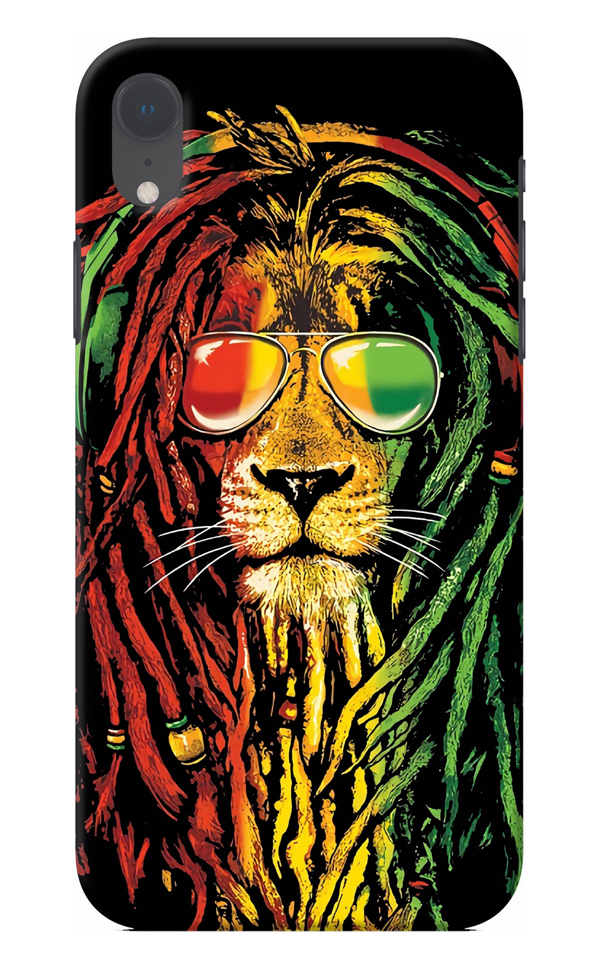 Rasta Lion iPhone XR Back Cover