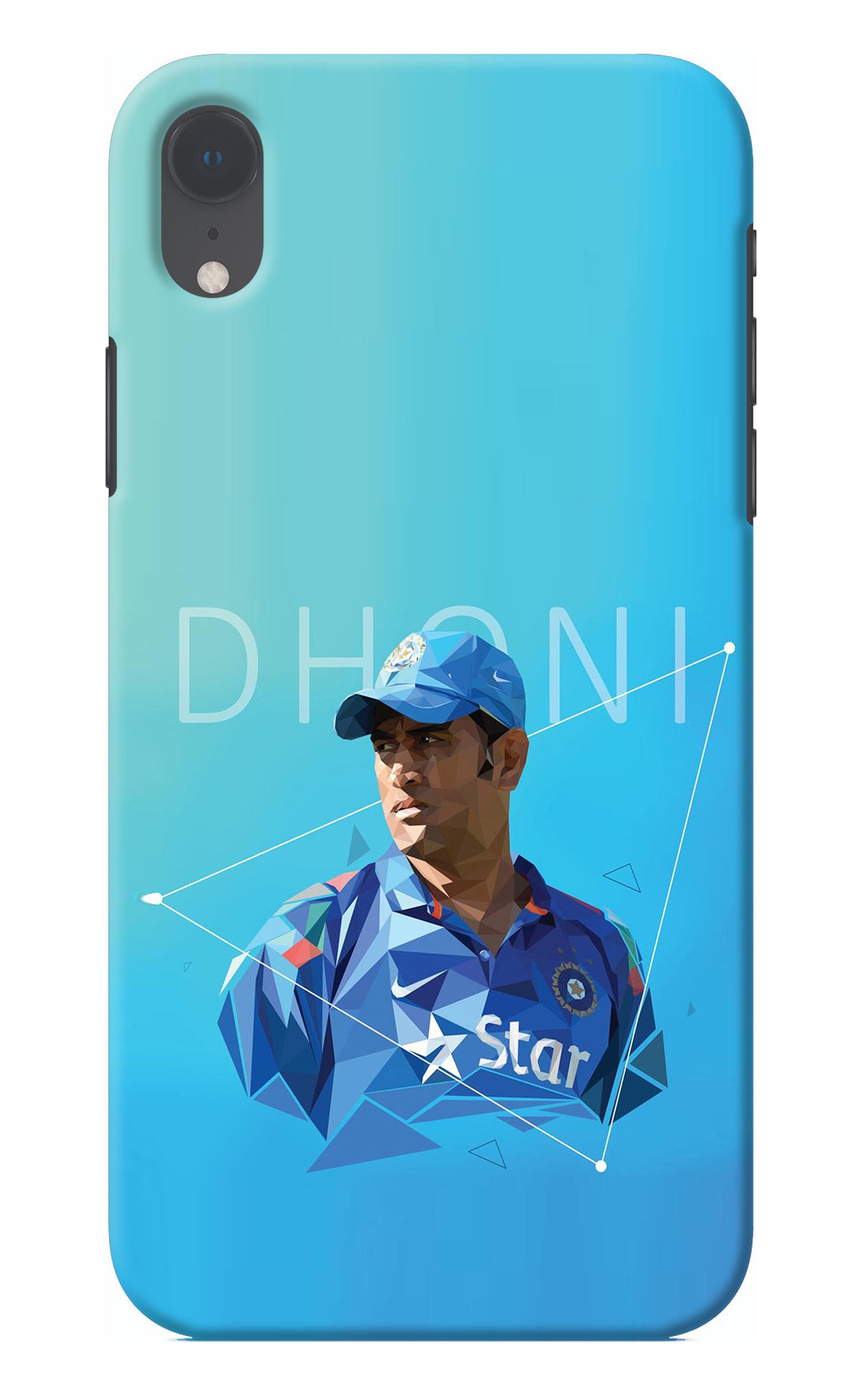 Dhoni Artwork iPhone XR Back Cover