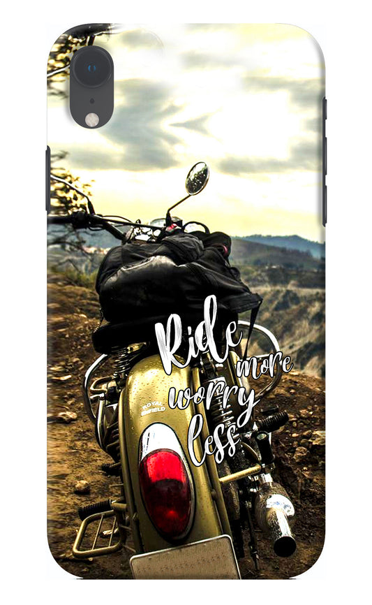 Ride More Worry Less iPhone XR Back Cover