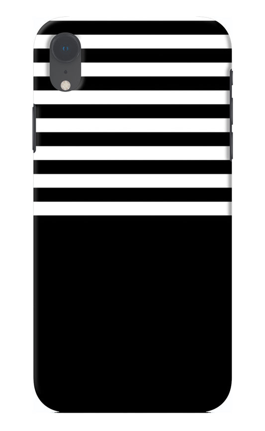 Black and White Print iPhone XR Back Cover