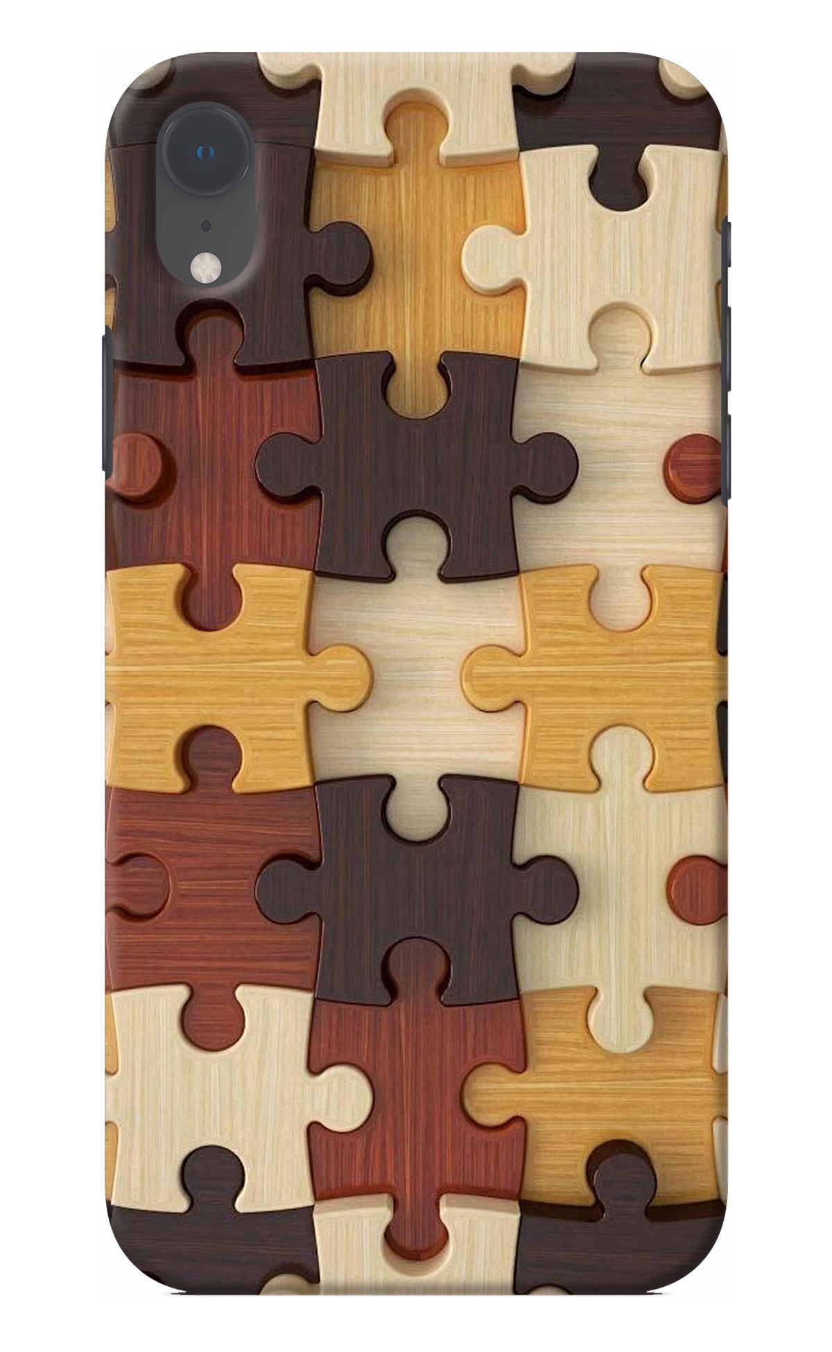 Wooden Puzzle iPhone XR Back Cover