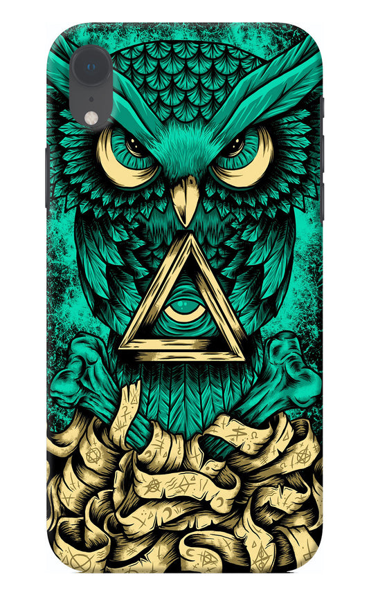 Green Owl iPhone XR Back Cover