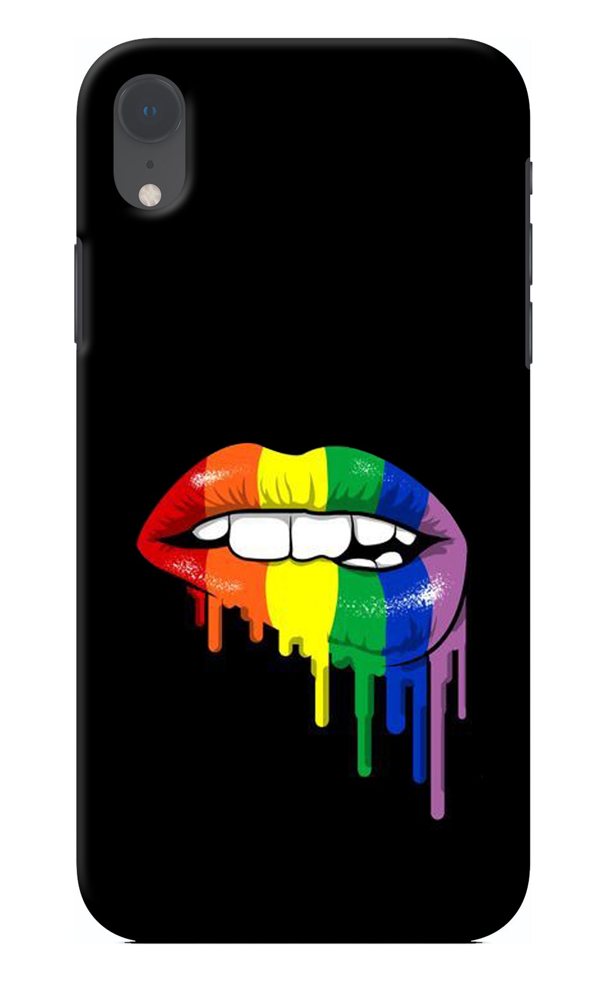 Lips Biting iPhone XR Back Cover